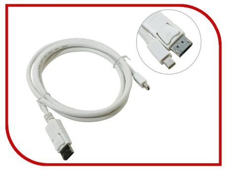 Аксессуар Telecom Mini DisplayPort M - Display Port M 1.8m TA681 White