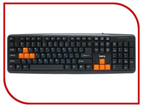 Клавиатура Dialog Standart Black KS-020U Black-Orange