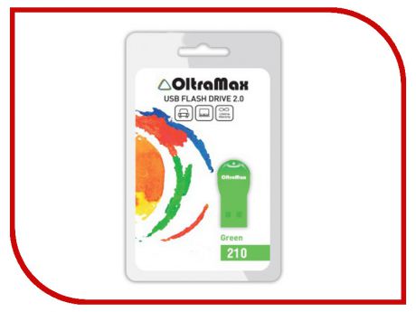 USB Flash Drive 4Gb - OltraMax 210 Green OM-4GB-210-Green
