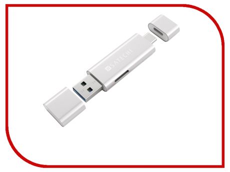 Satechi Aluminum Type-C USB 3.0 and Micro/SD Card Reader Silver B01EU2KRIS / ST-TCCRAS