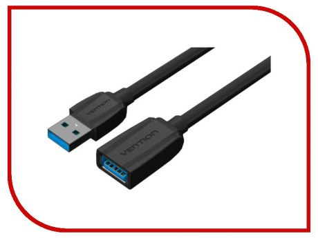 Аксессуар Vention USB 3.0 AM - AF 0.5m Black Edition VAS-A45-B050