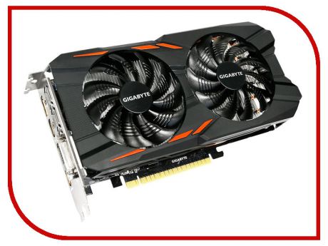 Видеокарта GigaByte GeForce GTX 1050 Ti 1328Mhz PCI-E 3.0 4096Mb 7008Mhz 128 bit DVI 3xHDMI HDCP Windforce OC GV-N105TWF2OC-4GD