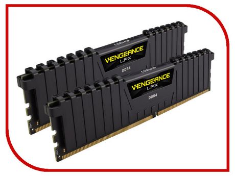 Модуль памяти Corsair Vengeance LPX DDR4 DIMM 2400MHz PC4-19200 CL16 - 32Gb KIT (2x16Gb) CMK32GX4M2A2400C16