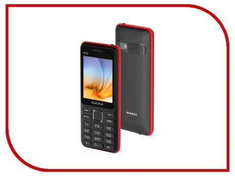 Сотовый телефон Maxvi K12 Black-Red