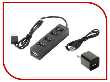 Хаб USB Orient TA-400PSN USB 2.0 4 Ports 30265