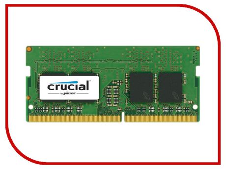Модуль памяти Crucial DDR4 SO-DIMM 2400MHz PC4-19200 CL17 - 4Gb CT4G4SFS824A