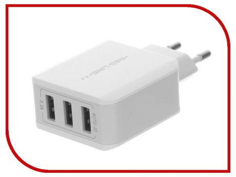 Зарядное устройство Red Line Superior 3 USB Y3 3.1A Fast Charger White