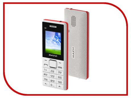 Сотовый телефон Maxvi C9 White-Red