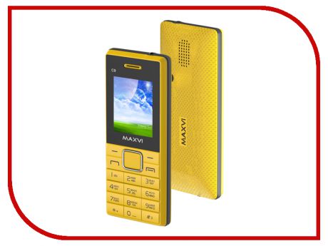 Сотовый телефон Maxvi C9 Yellow-Black