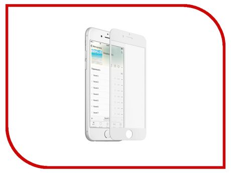 Аксессуар Защитное стекло Mobius 3D Full Cover для APPLE iPhone 6/6S White