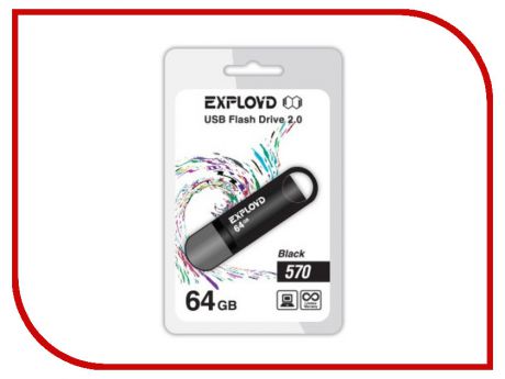 USB Flash Drive 64Gb - Exployd 570 EX-64GB-570-Black