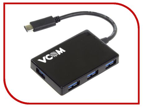 Хаб VCOM USB Type-C - USB 4 port DH310