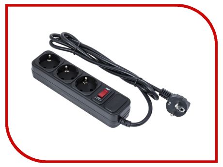 Сетевой фильтр ExeGate SP-3-3B 3 Sockets 3m Black 221179