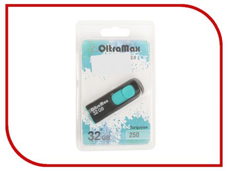USB Flash Drive 32Gb - OltraMax 250 OM-32GB-250-Turquoise