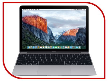 Ноутбук APPLE MacBook 12 Space Grey MNYF2RU/A (Intel Core m3 1.2 GHz/8192Mb/256Gb/Intel HD Graphics 615/Wi-Fi/Bluetooth/Cam/12.0/2304x1440/macOS Sierra)