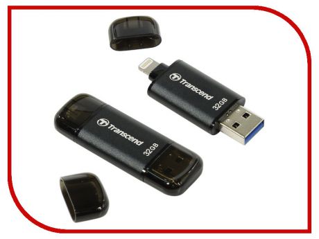 USB Flash Drive 32Gb - Transcend JetDrive Go 300 Lightning Black TS32GJDG300K