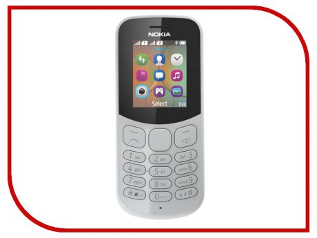 Сотовый телефон Nokia 130 Dual sim (2017) Grey