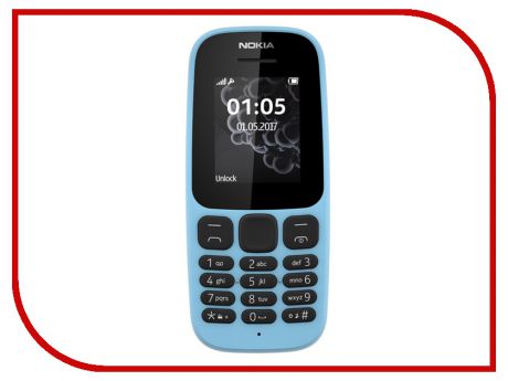 Сотовый телефон Nokia 105 TA-1010 Blue