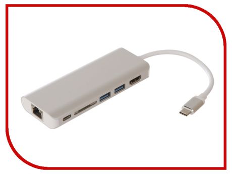 Аксессуар Palmexx USB C-HDMI-2xUSB 3.1-USB C-CardReader-Ethernet PX/HUB USBC 5in1