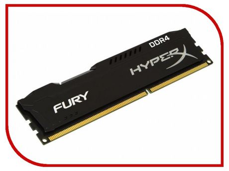 Модуль памяти Kingston HyperX Fury DDR4 DIMM 2400MHz PC4-19200 CL15 - 8Gb HX424C15FB2/8