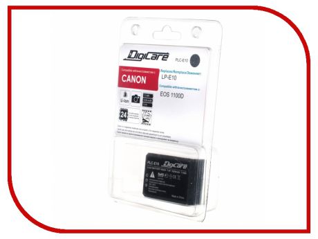 Аккумулятор DigiCare PLC-E10 for Canon EOS 1100D