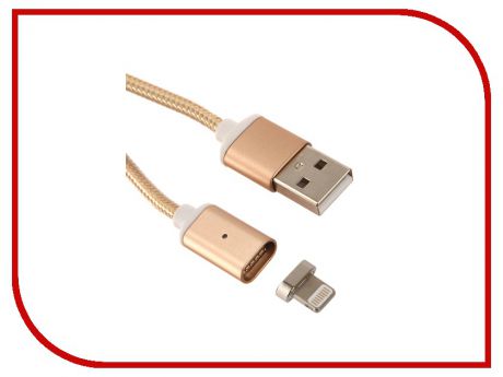 Аксессуар Red Line Magnetic USB - Lightning 8 pin Gold