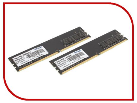 Модуль памяти Patriot Memory DDR4 DIMM 2400MHz PC4-19200 CL17 - 8Gb KIT (2x4Gb) PSD48G2400K