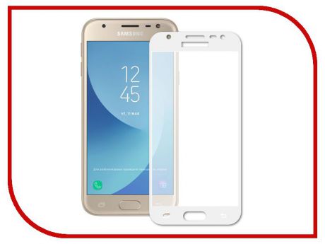 Аксессуар Защитное стекло Samsung Galaxy J3 2016 Pero 2.5D White PRMG-GJ316W