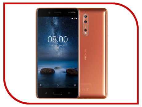 Сотовый телефон Nokia 8 Dual Sim Copper