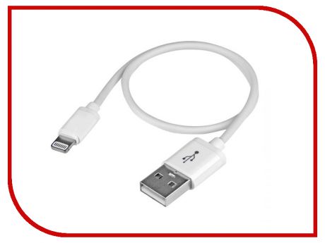 Аксессуар Гарнизон USB AM - Lightning 30cm White GCC-USB2-AP2-0.3M-W