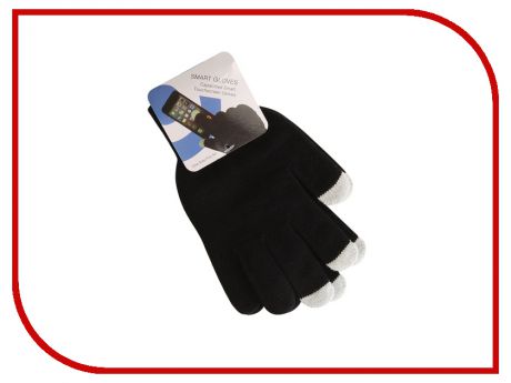 Теплые перчатки для сенсорных дисплеев Red Line р. M/L Black / White Finger