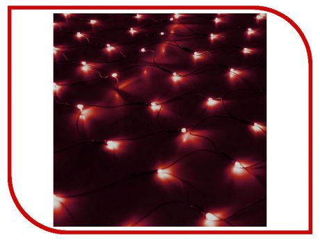 Гирлянда Luazon Сетка 1x0.9m LED-96-220V Red 187214