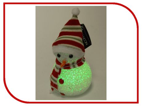 Новогодний сувенир Neon-Night Снеговик 17cm LED RGB 513-018