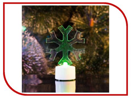 Новогодний сувенир Neon-Night Снежинка 2D 10cm LED RGB 501-055