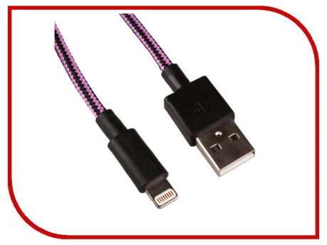 Аксессуар Liberty Project Кабель USB - Lightning Pink/Black R0004970