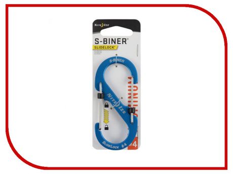 Nite Ize S-Biner SlideLock LSBA4-03-R6 Blue