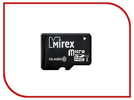 Карта памяти 16Gb - Mirex - Micro Secure Digital HC Class 10 UHS-I 13612-MCSUHS16