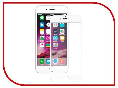 Аксессуар Защитное стекло Onext для APPLE iPhone 7/8 Plus с рамкой White 41586