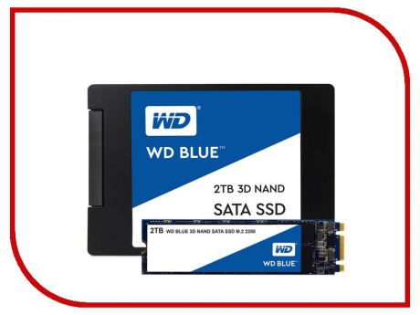 Жесткий диск 2Tb - Western Digital WD Blue WDS200T2B0A