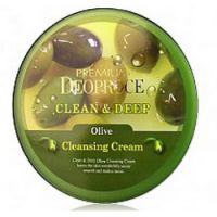 Deoproce Premium Clean And Deep Olive Cleansing Cream - Крем для лица очищающий с экстрактом оливы, 300 гр