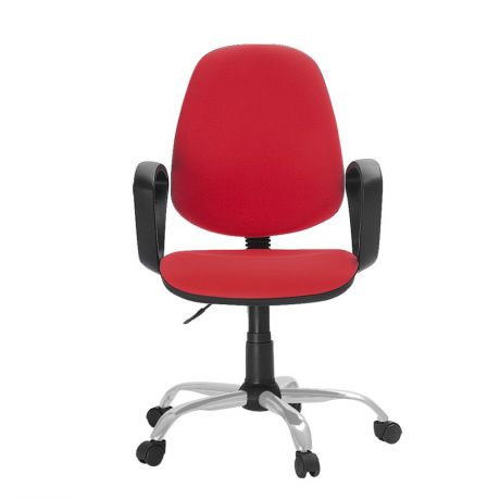 Кресло  ткань красная ТК9, Silver, 622255 ШАТУРА Oфисные кресла