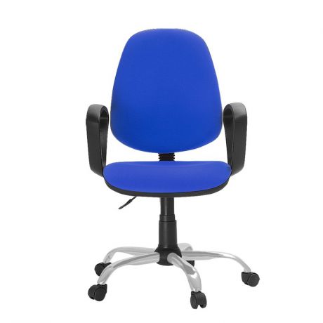 Кресло  ткань синяя ТК12, Silver, 622256 ШАТУРА Oфисные кресла