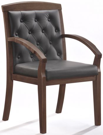 Кресло  Echair-422 KR рец.кожа черн., тем., 325295 ШАТУРА Oфисные кресла