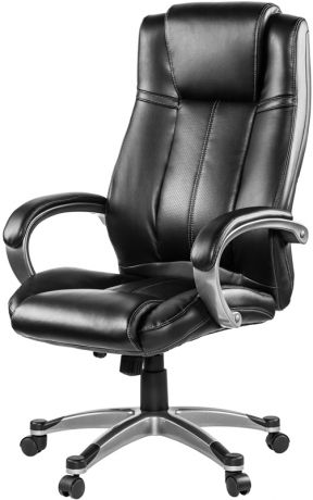 Кресло  EChair-604 RT рец.кожа черная,  299464 ШАТУРА Oфисные кресла