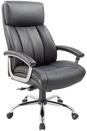 Кресло EChair CS-8822E-1 кожа черная, 296591 ШАТУРА Oфисные кресла
