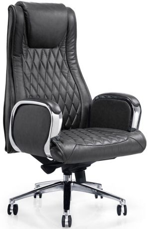Кресло  Echair-518 ML кожа черная,  297349 ШАТУРА Oфисные кресла