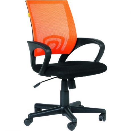 Кресло  ткань черн/сетка оранж, пластик, 329253 ШАТУРА Oфисные кресла