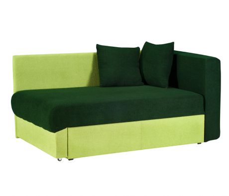 ШАТУРА Кушетка Глория Астра (темно-зеленая-салатоваяя) 2 подушки в комплекте
