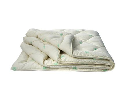 Одеяло зимнее “Бамбук” (бамбук, сатин) (2 спальный (172*205))