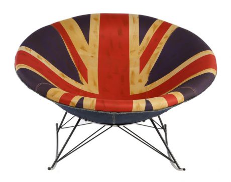 M-Style Кресло-качалка "Greg UK Flag"